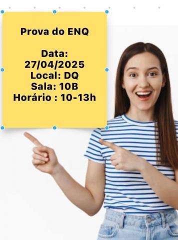 Realização do Exame Nacional de Qualificação - ENQ
