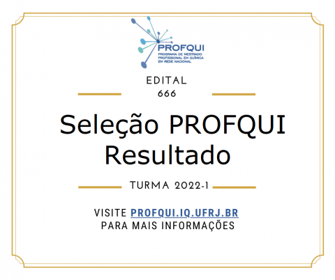 Resultado Seleção 2022.1 PROFQUI